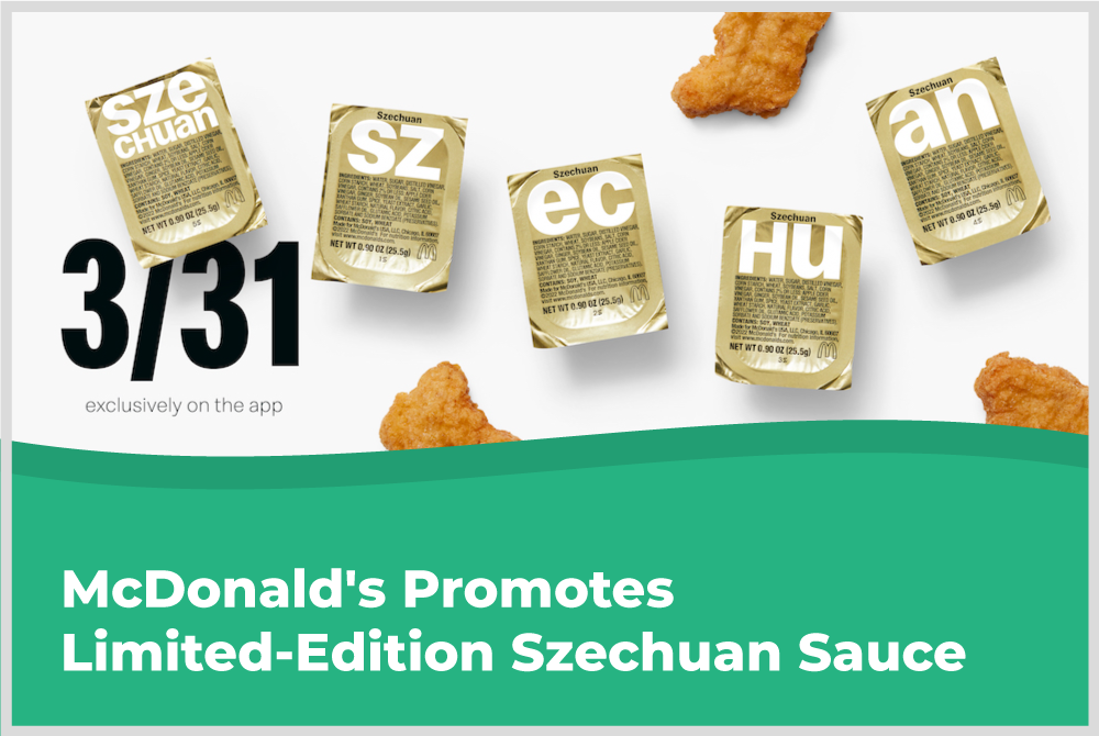 McDonald's Promotes Limited-Edition Szechuan Sauce