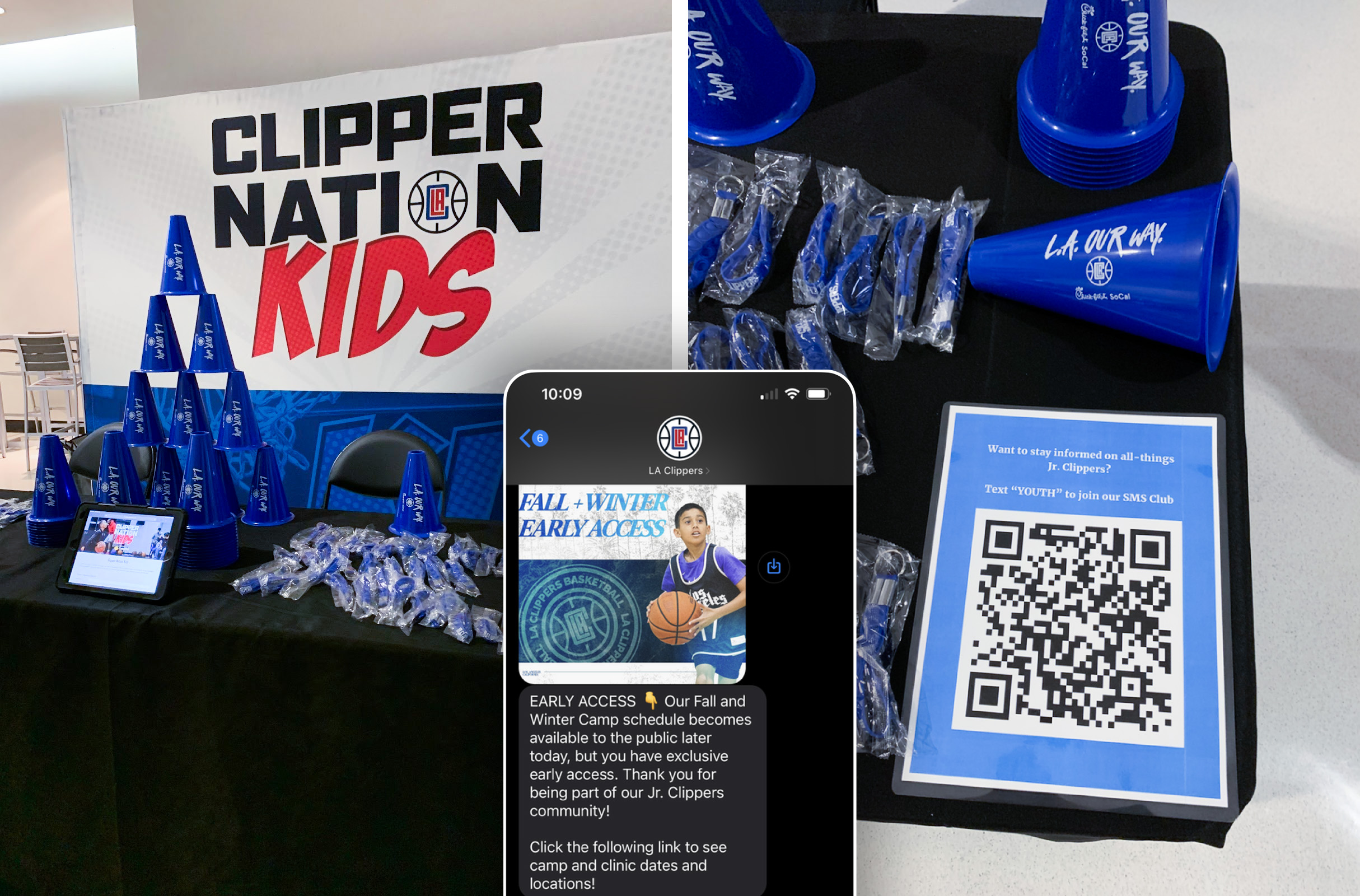 LA Clippers Community SMS campaign creative