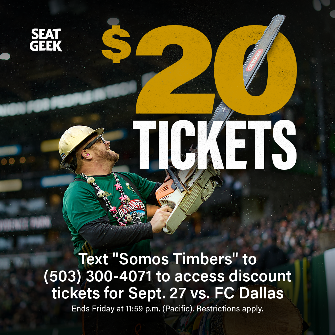 Portland Timbers flash ticket sale text message