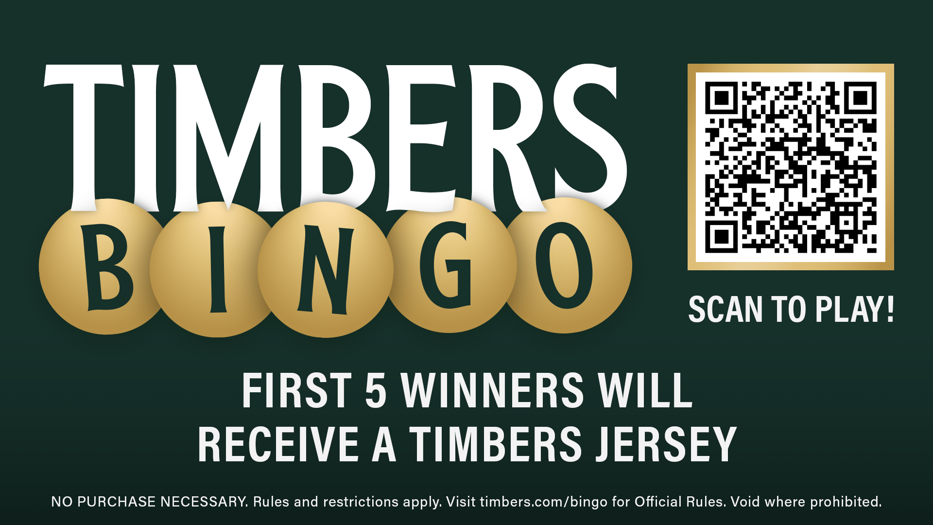 Portland Timbers matchday Bingo activation on the big screen